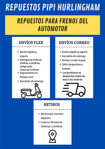 Kit Freno De Mano 2 Ruedas Para Ika Baqueano , Todos - Kk 1