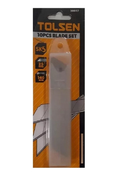 Hojas De Trincheta Tolsen X10 25mm Ft 0 Hojas De Trincheta Tolsen X10 25mm Ft 0