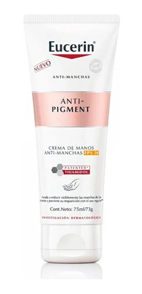 Eucerin Anti-pigment Fps 30 Crema De Manos 75 Ml 0 Eucerin Anti-pigment Fps 30 Crema De Manos 75 Ml 0
