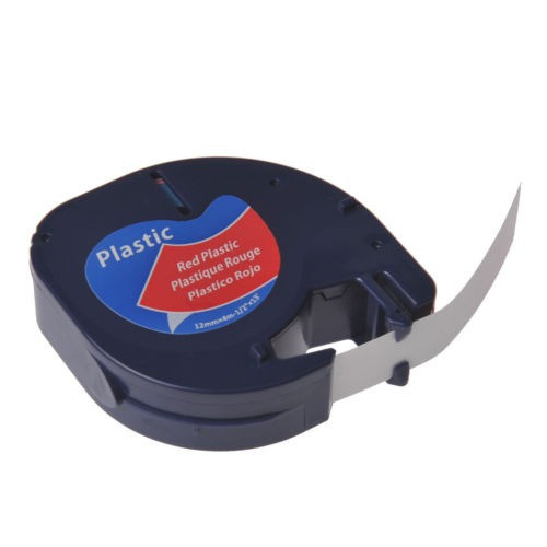 Cinta Plástica 5pk Aptos Para Dymo Letra Tag Qx50 Lt100t Lt 1