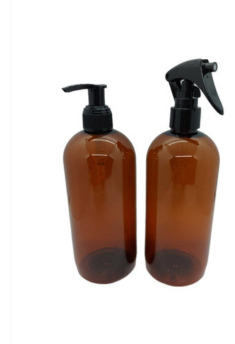 Combo Envases De 500 Ml Color Ambar - Pack 5 Unid De C/u 0