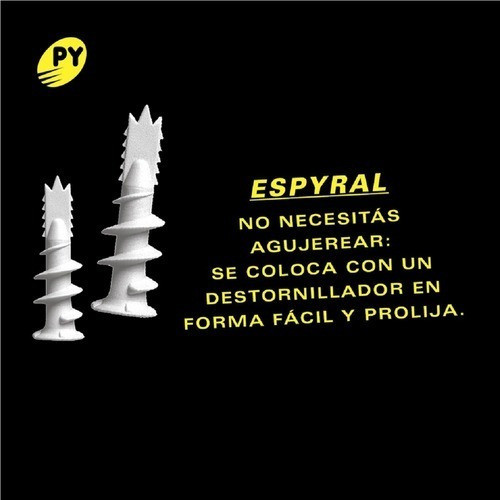 50 U. Tarugo Espyral Placa De Yeso Durlock + Torn. 4 X 30 1