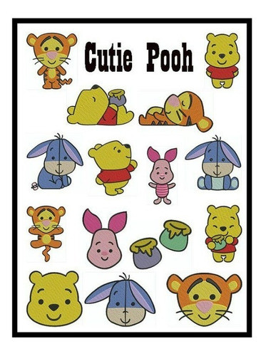 Matrices Maquinas Bordadoras Winni Pooh Todos Los Formatos 0