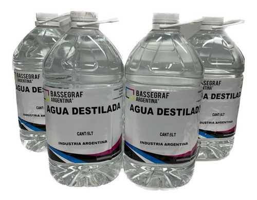 Agua Destilada Desmineralizada Pack X 4 Unid Premiun . 0
