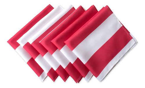 Servilletas De Exterior Con Estampado De Rayas De Cabaña Cor 0