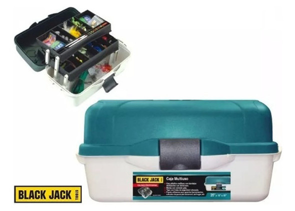 Caja Multiuso Con Bandejas Deslizantes Black Jack Pesca 1