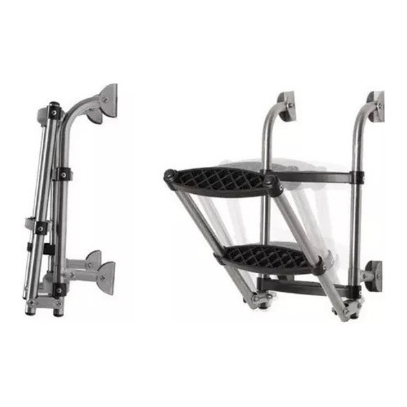 Escalera De Acero Plegable 4 Pasos Ideal Embarcaciones 1