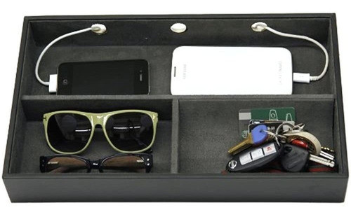 Valet Tray Estacion De Carga Telefonos Celulares Monedas L 1