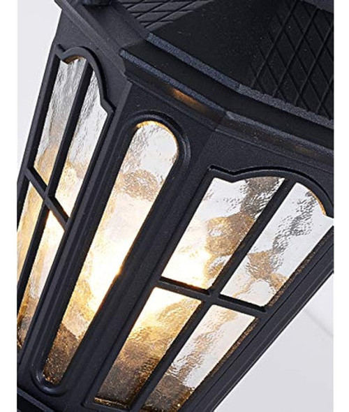 Luz Para Poste Gydz Para Exteriores Con Base De Montaje En M 1