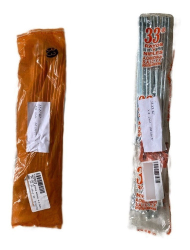 Kit 36 Rayos Cortos Y Largos + Niple Trasera Suzuki Dr 350 0
