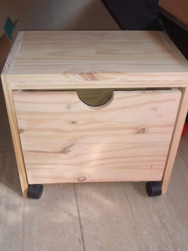 Juguetero Baulera Banco Con Un Cajón  Con Ruedas. 0