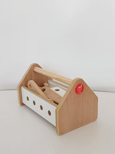 Caja De Herramientas De Madera Tornillos Motricidad Infantil 1