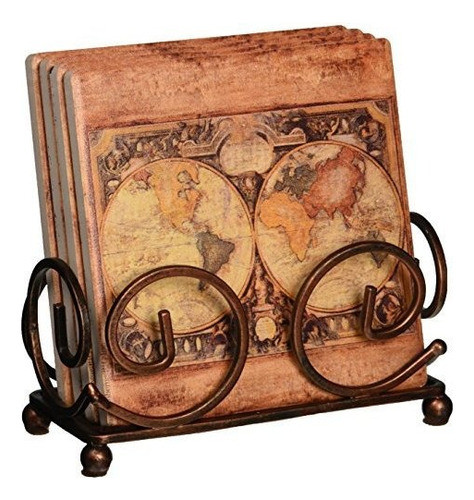 Thirstystone Occasions Stoneware Posavasos Con Soporte Inclu 0