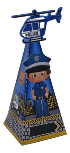 Centro De Mesa  Piramide De Policia X 6 Unidades 0