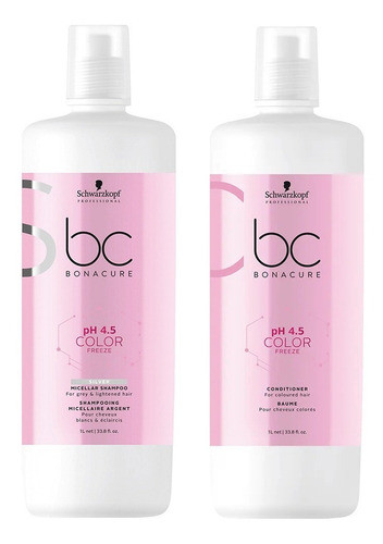 Kit Schwarzkopf Color Freeze Shampoo Silver + Acondicionador 0