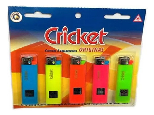 Encendedor Cricket Original Pack X 5 -rey 0