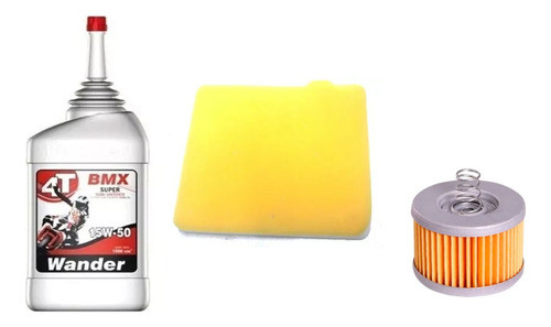 Kit Service Aceite Wander + Filtros Boxer Bm 150 Bajaj Tala 0