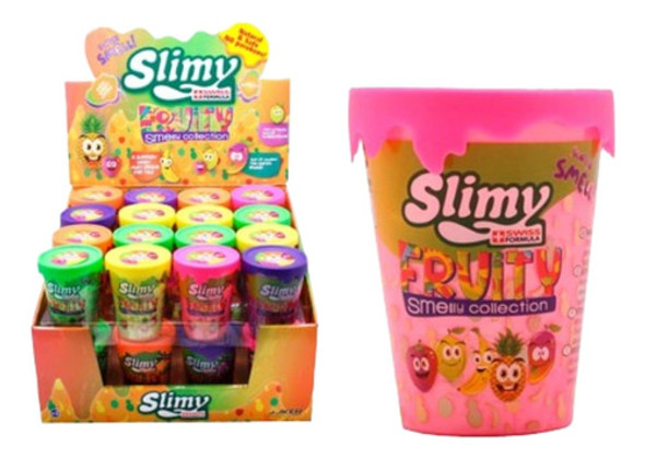 Slimy Fruity Fucsia Slime Con Aroma En Pote 80gr 0