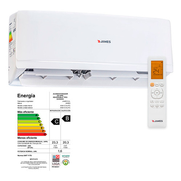 Aire Acondicionado 12.000btu James Aam-12 Au-fc Ub 0