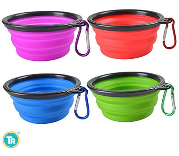 Plato Plegable De Silicona 350 Ml - Transportable Para Paseo 1