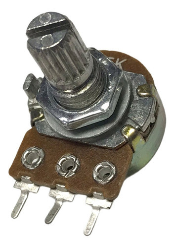 10 Unidades Potenciometro 5k Lineal 16mm B5k Ohms Eje 15mm 1
