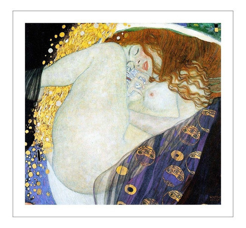 Lamina Fine Art Danae Gustav Klimt  59x59 Mycarte 0