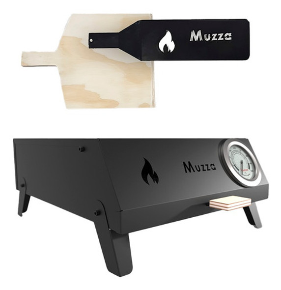 Horno Pizzero Portatil Muzza Pizza A La Piedra 4 Hornallas 0