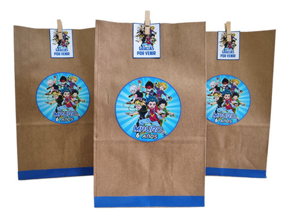 Banderín Beyblade Brust Cumpleaños Decoración 1