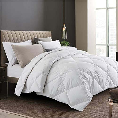 Puredown Mezcla De Plumón De Ganso Blanco Ligero Edredón Edr 1