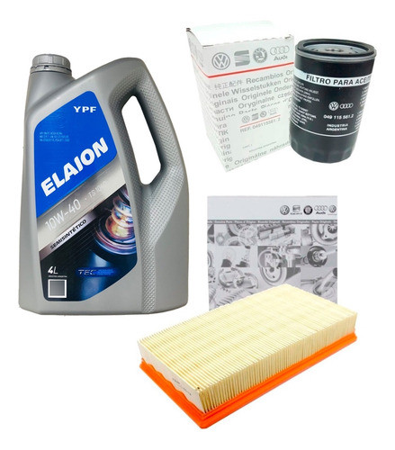Combo Filtro Aire Aceite Ypf F30 Vw Gol Power 2008 2009 2010 0