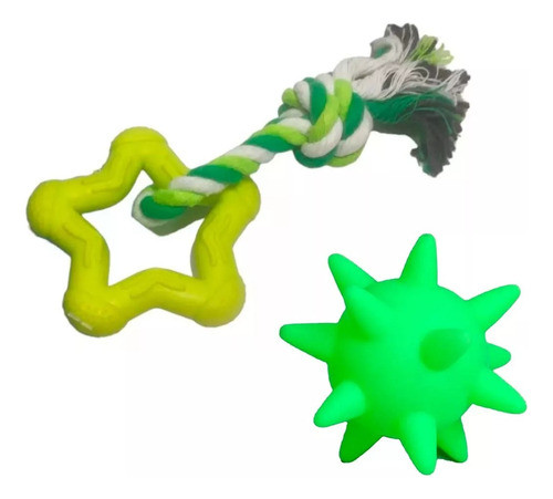 Mordillo Juguete Tirador Goma Mascota Resistente + Pelota 0
