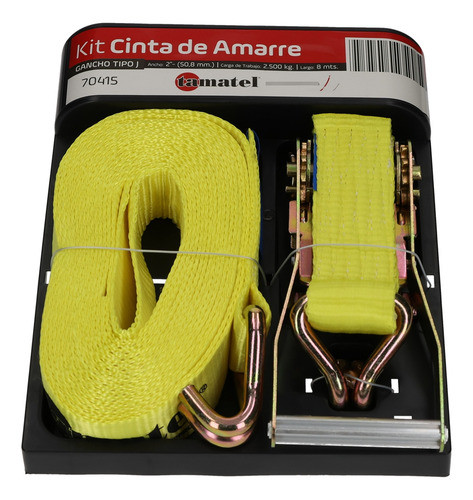 Kit Cinta De Amarre 8m - 2500kg Tamatel 70415 0