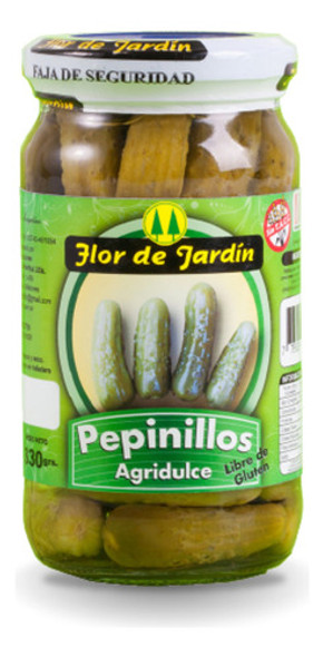 Pepinillos Agridulces Premiun Flor De Jardín- Sin Tacc-454gr 0