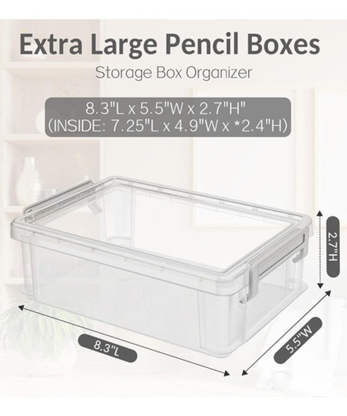 Pack X6 Cajas Extragrandes De Plastico Capacidad +450 Lap... 1 Pack X6 Cajas Extragrandes De Plastico Capacidad +450 Lap... 1