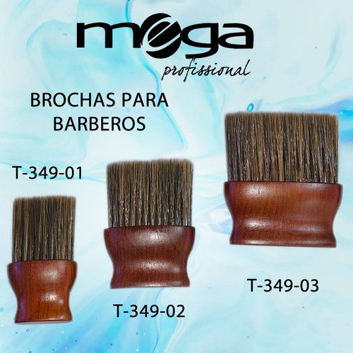 Brochas Para Barbero Kit 3 Unidades 1