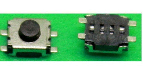 Tact Switch Smd 3x3.5mm 4 Pines Alto 2mm Pack X 10 Unidades 0