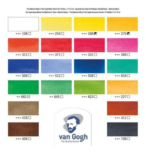 Caja De Acuarelas Van Gogh National Gallery X 18 1