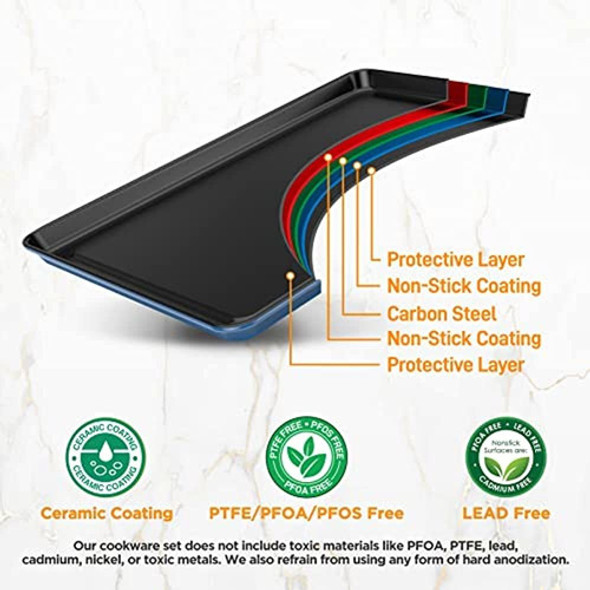 Juego De Utensilios Para Hornear Apilables Antiadherentes De 1