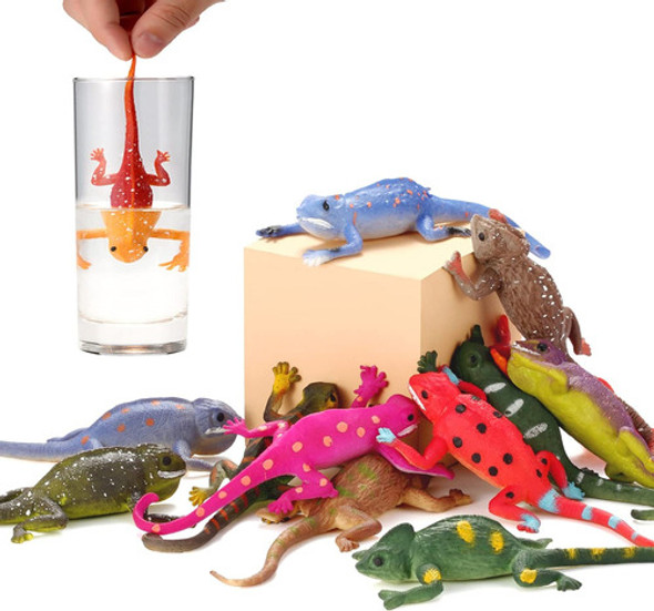 Conjunto De 12 Figuras De Reptiles Cambiante De 15 Cm 0