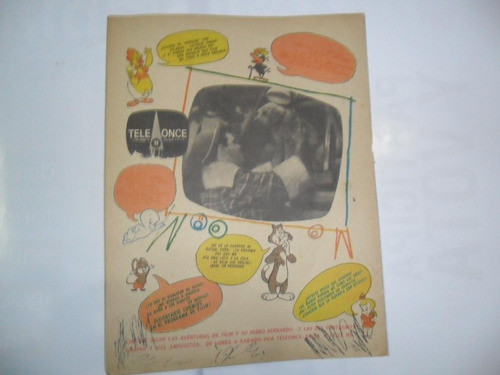Teleonce Canal 11 Gasparin Antigu Lamina Billiken Publicidad 0