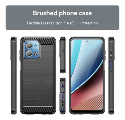Funda Protectora Para Motorola G Stylus 2023 4g Negro 1