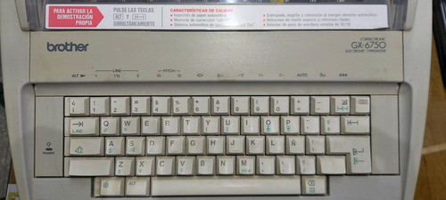 Maquina De Escribir Electrica Brother Modelo Gx 6750 1