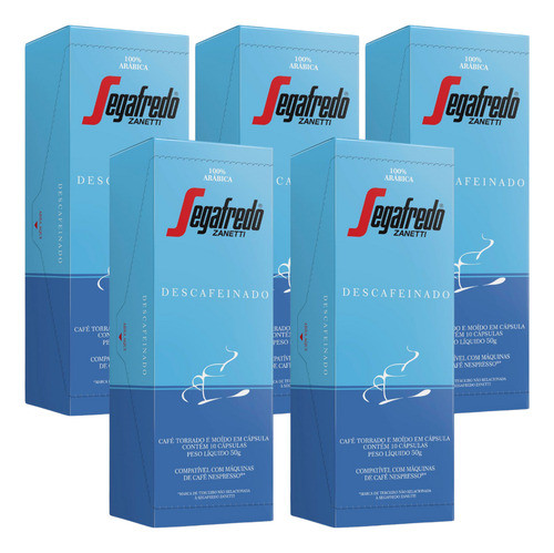 Cápsulas De Cafe Segafredo Descafeinado Pack X50 0