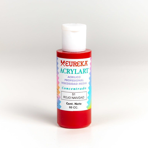 Eureka Acrylart 60 Cc Rojo Navidad 0