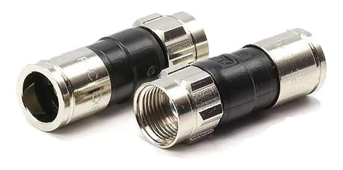 Oferta! 10 Conectores Rg6 A Compresion P/ Cable Coaxil 1