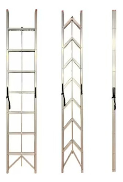 Escalera Aluminio Plegable Campacta 8 Esc 2.4m Hasta 150kg 1 Escalera Aluminio Plegable Campacta 8 Esc 2.4m Hasta 150kg 1