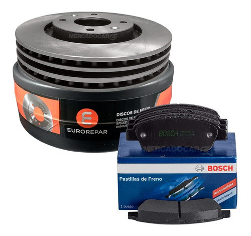 Discos Del + Pastillas Freno Citroen C4 1.6 16v 2013 2014 0