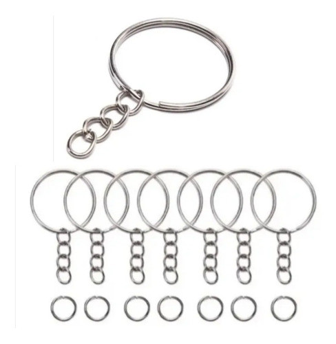 45 Llaveros +inicial Letra Metal 1.5cm Para Armar  Souvenirs 1