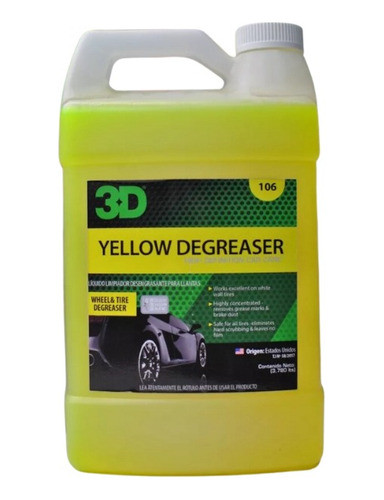 3d Yellow Degreaser Desengrasante Llantas Galon 0