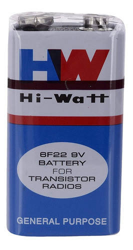Batería 9v Hi-waote 6f22m (caja 10 Unidades) 0